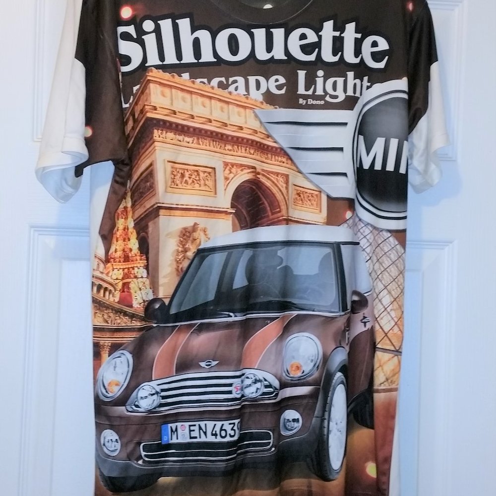 Mini Cooper Shirt Silhouette Lights Dono L Used